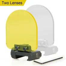 PPT 2 шт объектив страйкбол линза прицела протектор Красный точка область Защитная крышка подходит 7/" Пикатинни OS33-0073