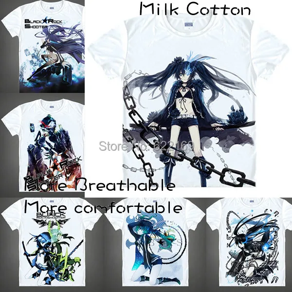 15メンズユニークなアニメtシャツ3dプリントブラック ロックシューターマト黒井半袖カジュアルコスプレtシャツcamisetas Masculina Shirt Female Shirt Handsshirt Aliexpress