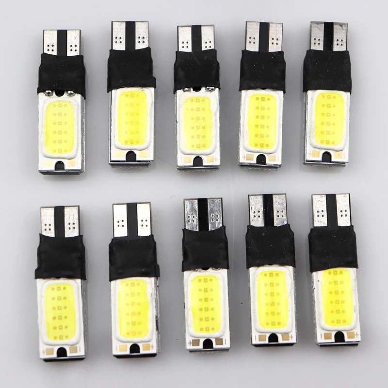 

1pcs T10 194 168 2825 W5W wedge Backup Reverse lamp Sided 12smd T10 COB LED Car brake clearance Light DC 12V