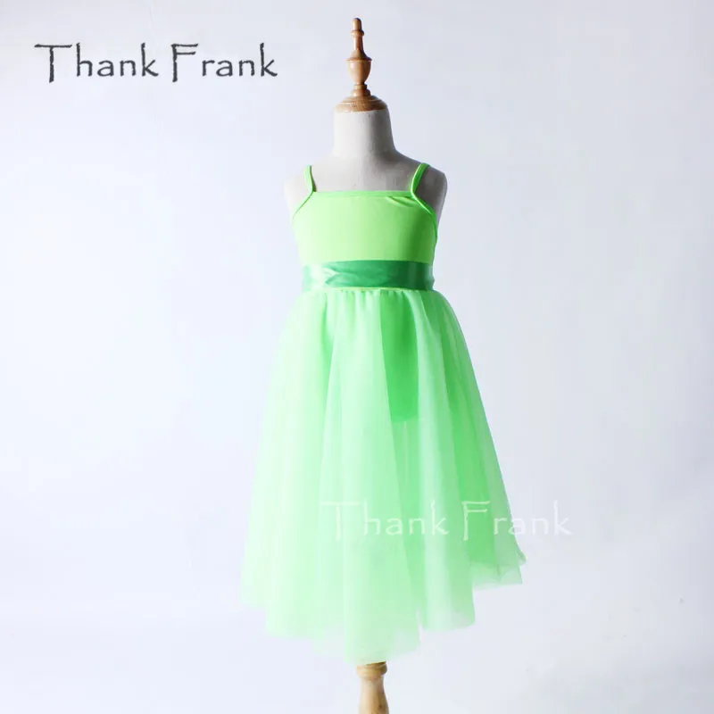 

Thank Frank Camisole Ballet Dress Children Adult Ribbon Bow Dance Costume C349