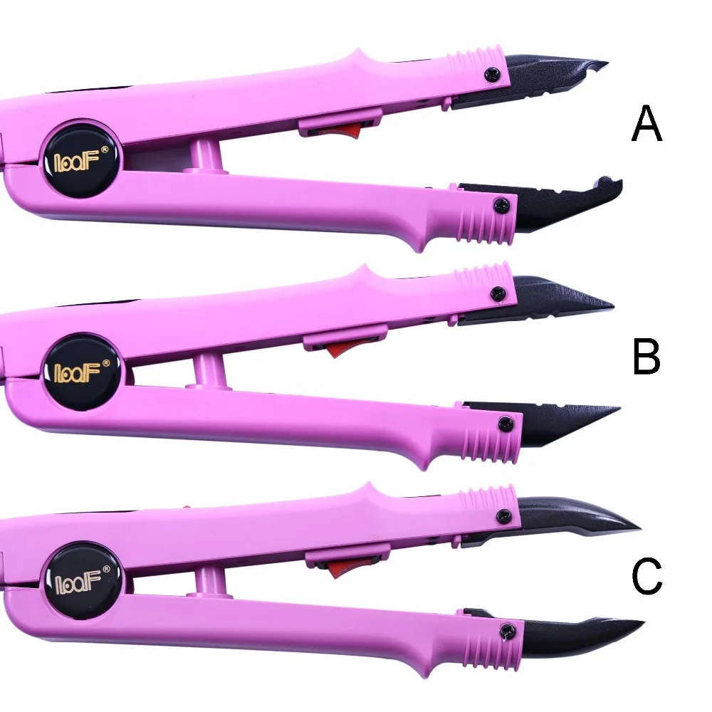 Extensão Do Cabelo Profissional Ferro De Fusão, Ferro Conector De Calor Varinha, Ferro Ferramenta De Derretimento, Ferramentas De Extensão De Cabelo, JR-611, A B C Dica, 1Pc