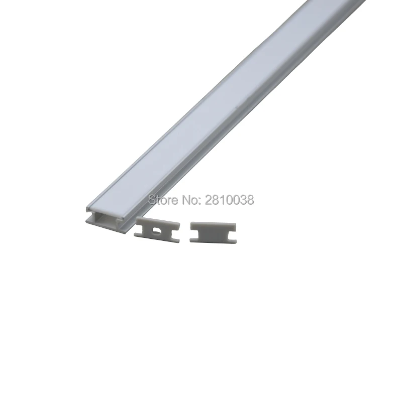 10 X 1M Sets/Lot H type Anodized Silver Aluminium channel and AL6063 Extruded alu profile led leiste for ground floor lights