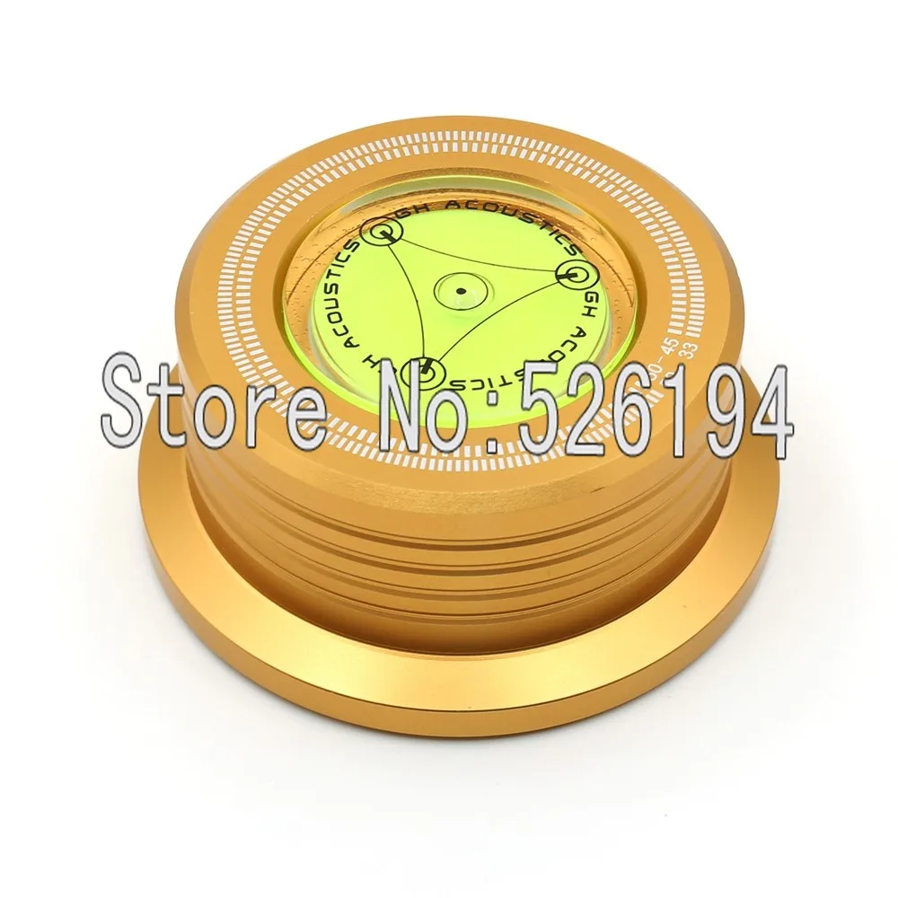 

Free shipping one pieces 50Hz Gold 3-in-1 Record Clamp LP Disc Stabilizer Turntable Vibration Balanced champagne