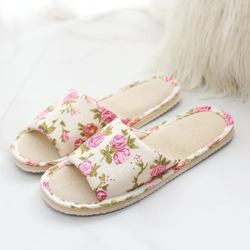 

Free shipping 2018 Women's shoes Rustic EVA linen Cotton slippers and slippers indoor household slippers and slippers