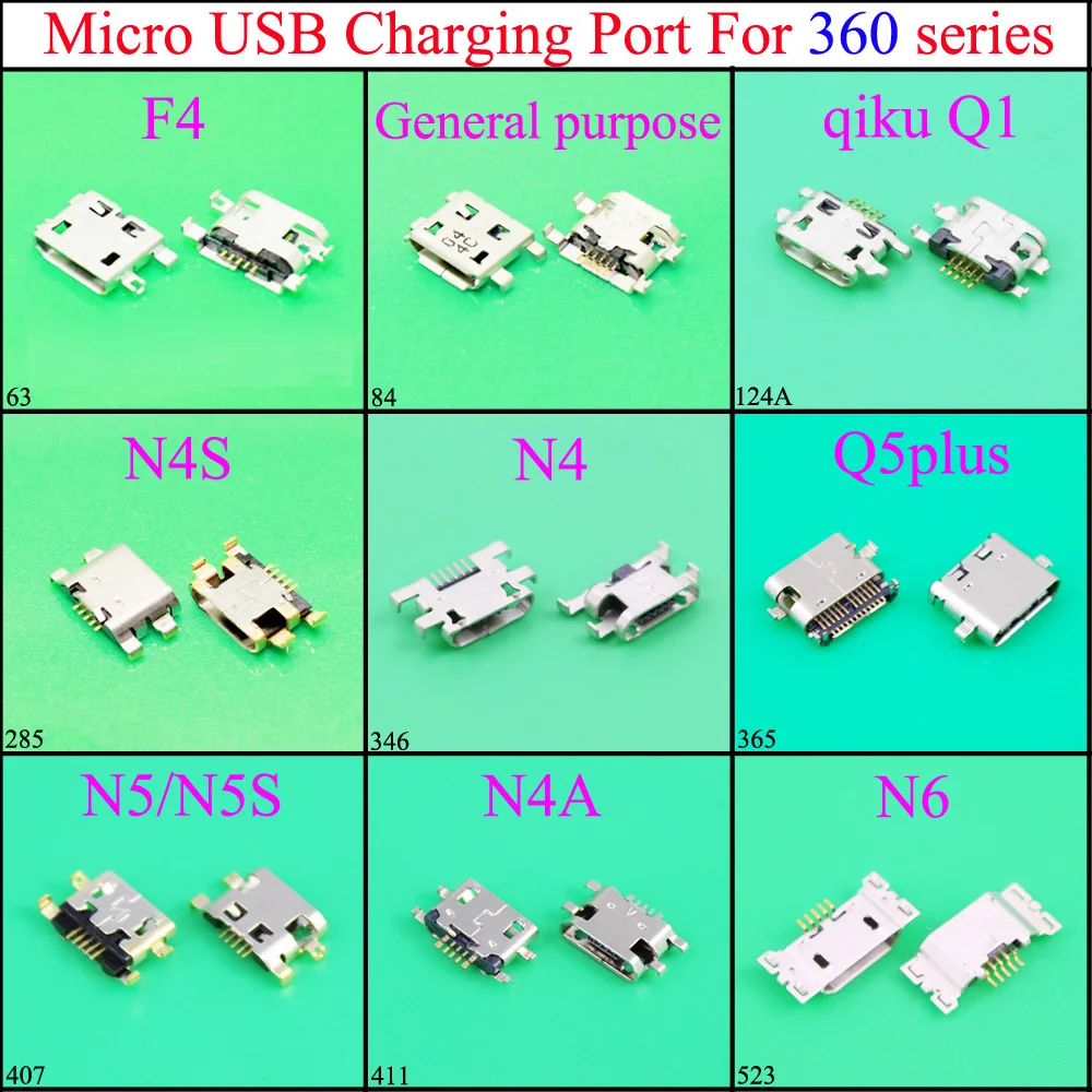 YuXi микро USB разъем мини для зарядки 360 F4 N4S N5/N5S N4A N4 Q5plus N6... | Мобильные телефоны и