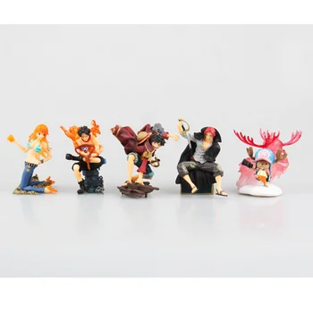 

5 Pcs/set ONE PIECE STORY NOTE 1 Generations Luffy Ace Nami Chopper Shanks PVC Action Figure Collectible Model Toy BOX P470