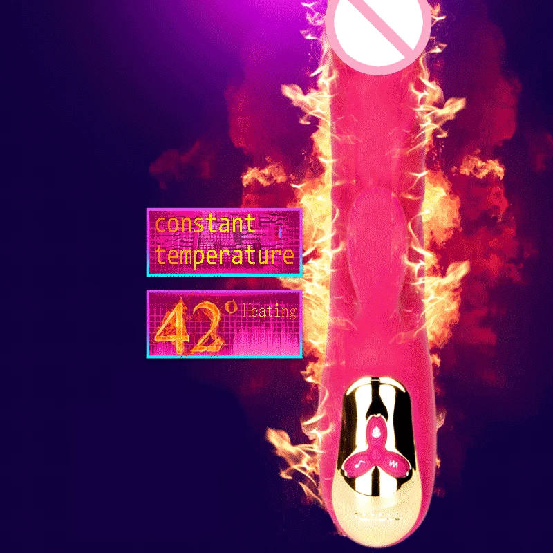 Sex Products 10 modes G spot Thrusting Rabbit Vibrator USB Female Masturbation Pump Heating font b