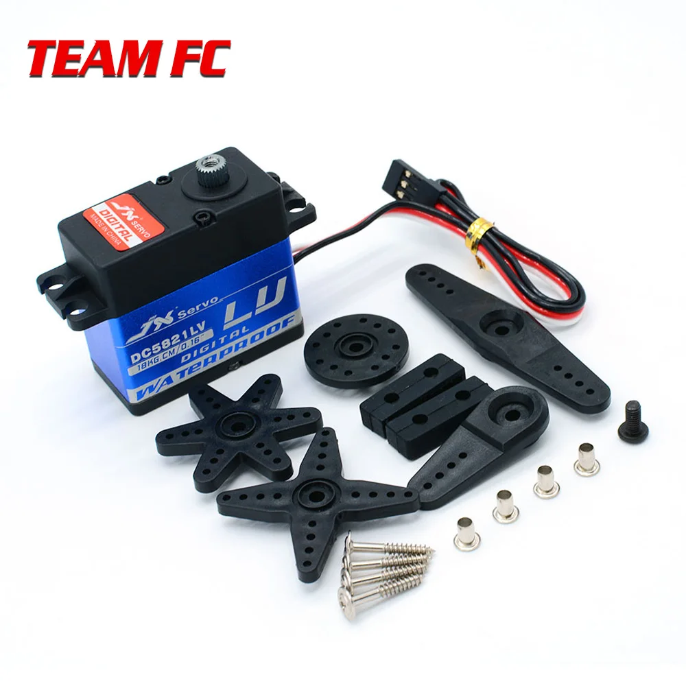 

Waterproof Metal Gear JX DC5821LV 20KG Large Torque Digital Coreless Servo for RC Car Crawler TRX4 SCX10 D90 RC Boat Model S214