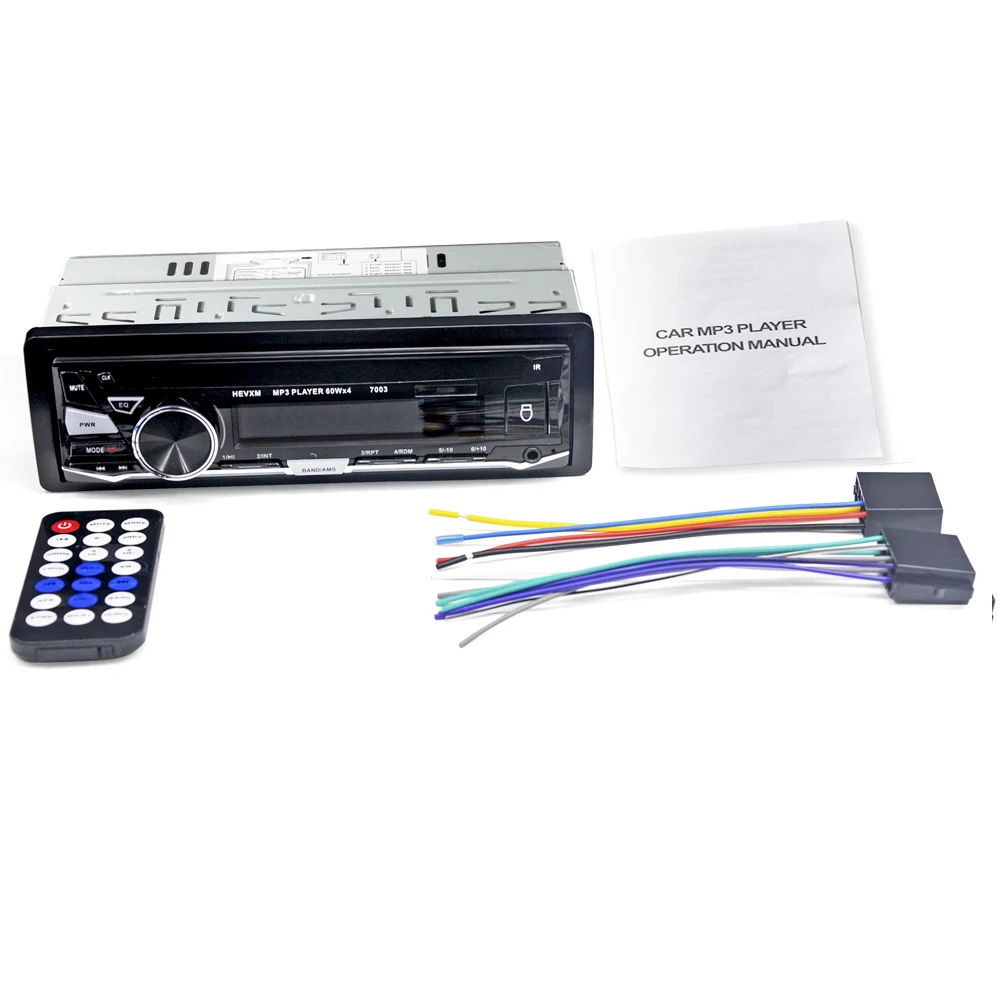 Автомобильный радиоприемник 1 DIN 12 В беспроводной Bluetooth стерео плеер FM/USB/TF с
