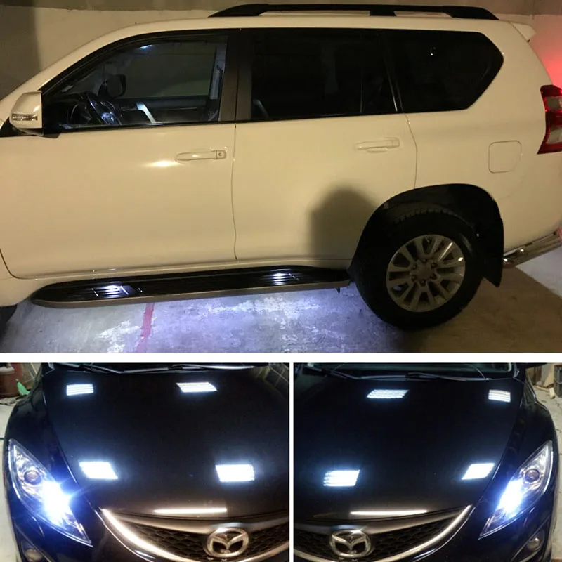 WTS 10 шт. T10 W5W светодиодный интерьер автомобиля светильник 3030 габаритная лампа 12V 194