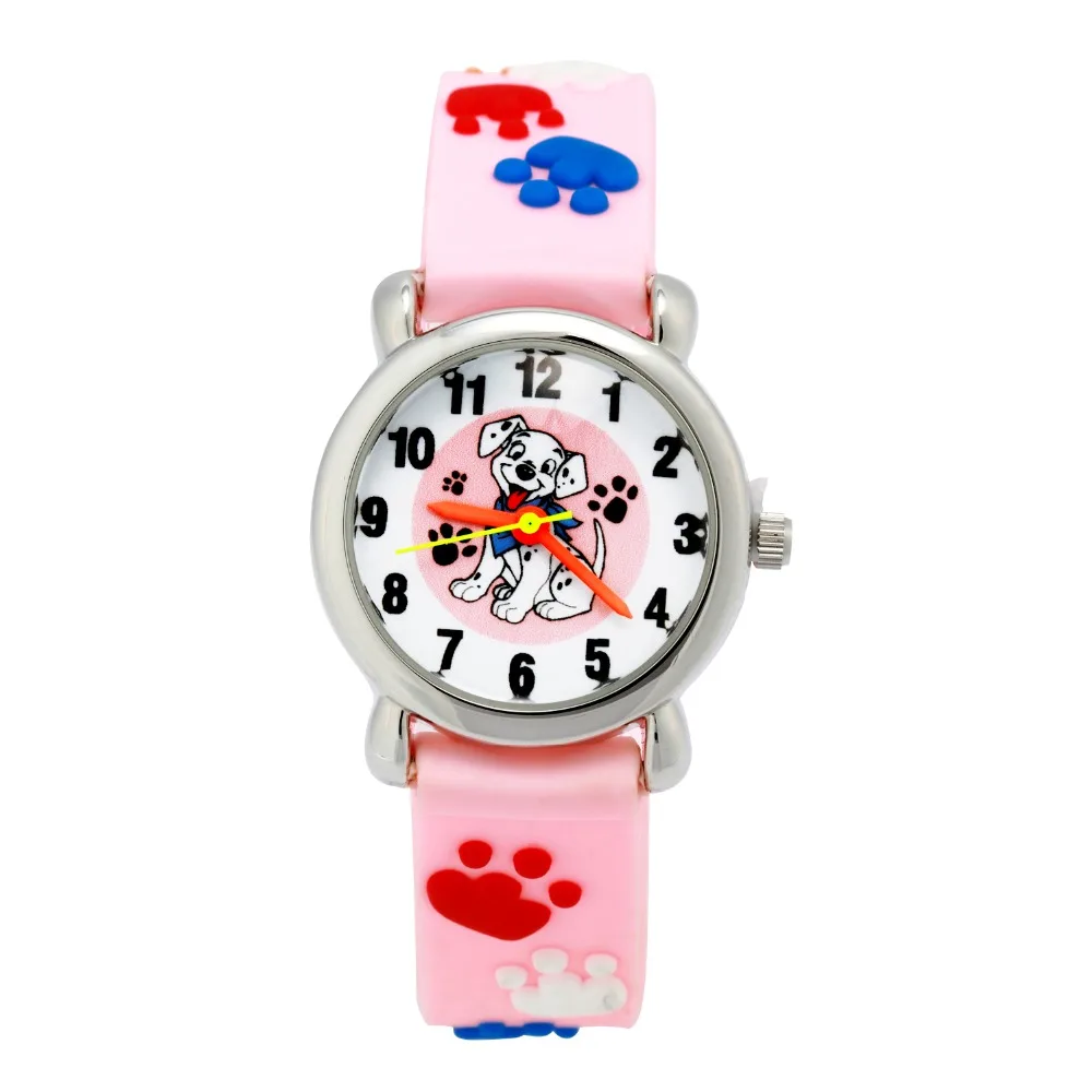 10pcs Children Silicone Wristwatches Waterproof Kid Watch Brand Pink