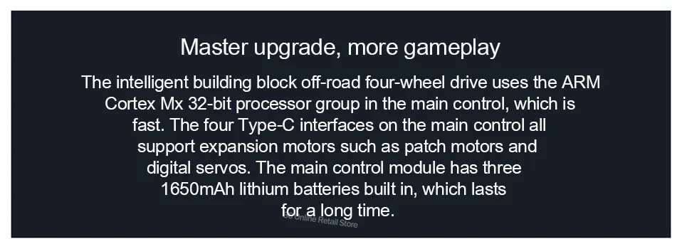 Original Xiaomi Intelligent Four-wheel Drive Off-road Vehicle Building Blocks 3D Drawings DIY Graphic Programming Building Kits (11)