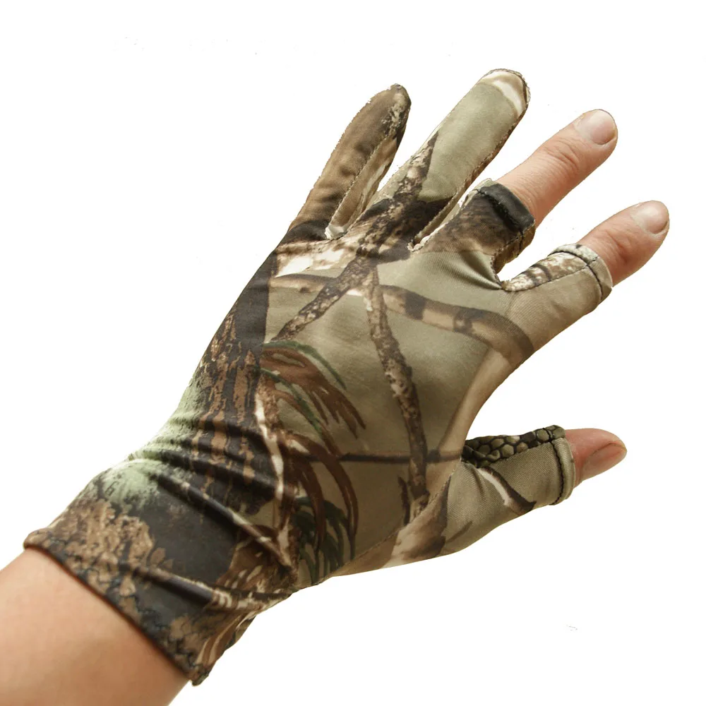 

High quality outdoor sport summer thin men camouflage Hunting fishing gloves cycling riding Serpentine antiskid non-slipgloves
