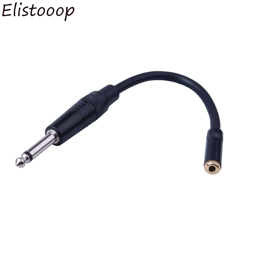 Elistooop 3 5 мм Aux удлинитель аудио кабель 1/8 дюймов стерео мама до 6 35 1/4 дюйма штекер TRS
