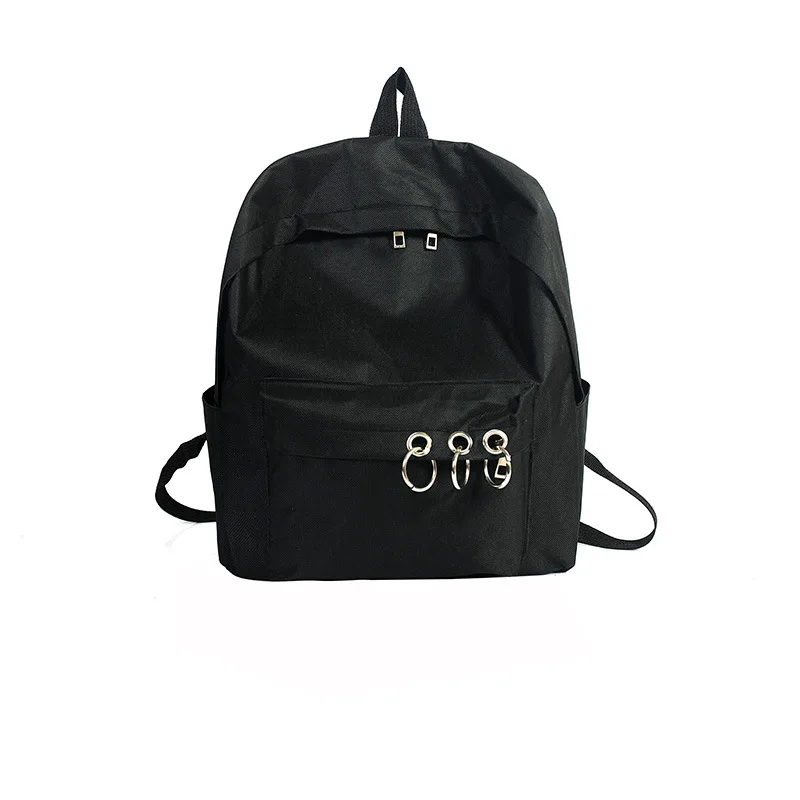 

Hacmpoehue 2019 New Women Bags Simple Canvas Satchel Travel Bags Unisex Backpack Rucksack Mochila Backpacks For Adolescent Girls
