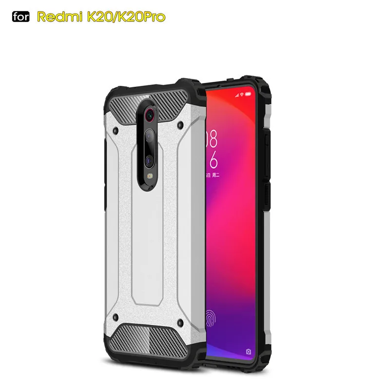 Luxury Armor Shockproof Case For Xiaomi Redmi K20 Pro Mi9t Mi 9T 9 CC9 CC9E A3 Lite Redmi Note 8 7 7A 8A 10 8T Soft Bumper Cover