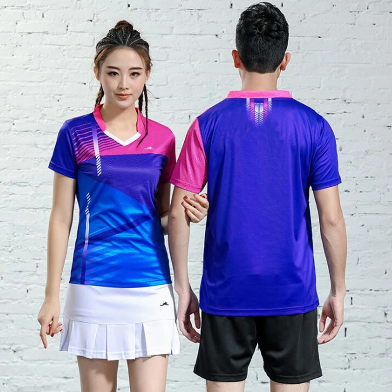 Camisetas de tenis para mujer, ropa de de para hombre, jersey de bádminton, ropa ping pong, traje de entrenamiento de tenis para niñas, uniforme de mesa 2618|Camisetas de tenis| -