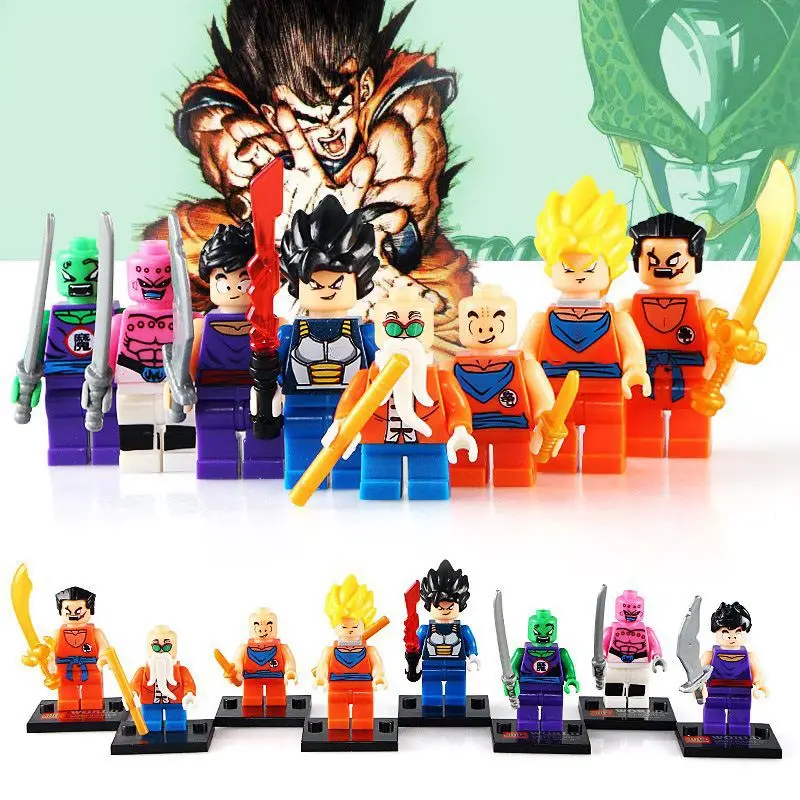 

HOT Single Dragon ball Z Movie Building blocks little figure Toys for children Mini legoing Aciton figures birthday gift