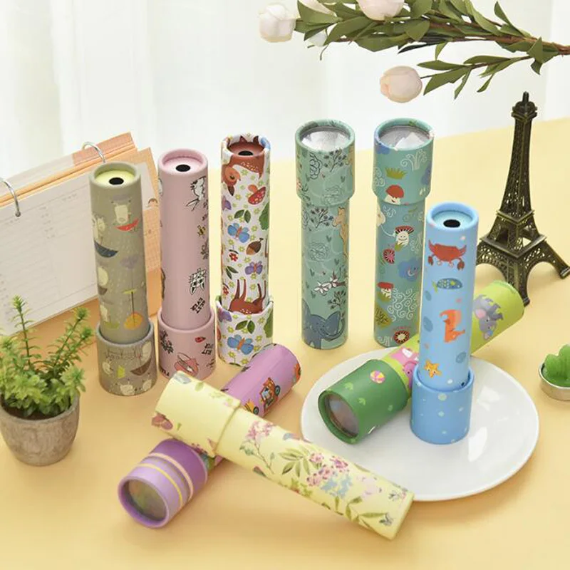 

Cartoon Animal 3D Kaleidoscope Paper Card Kaleidoscope Colorful World Toy Children's Educational Rotating Interactive Toy Gift