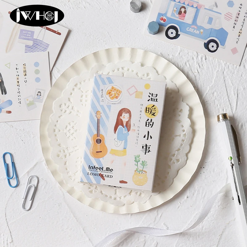 

28 pcs/box Warm Living things cartoon Mini Lomo Card Valentine's Day New Year Greeting Card Postcard Birthday Gift Message Card