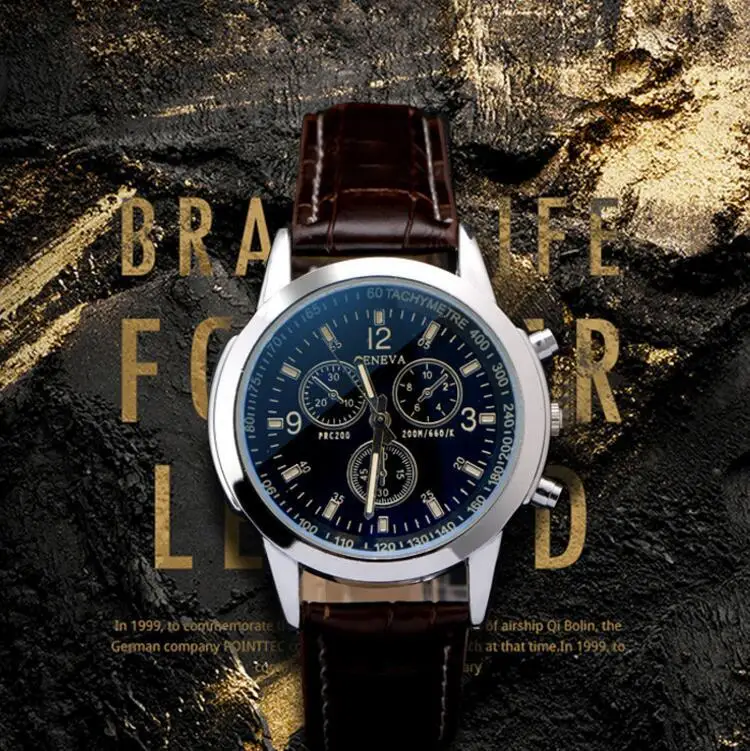 

Men's Quartz Watch Casual Relogio Masculino Classic Saati Leather Watches Elegant Sports Out Door Wristwatch Male Relojes