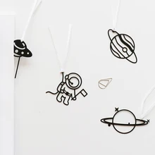 4 шт. винтажные закладки для книги маркер мини Музыка НЛО пространство Математика креативные канцелярские товары офисные школьные принадлежности F767