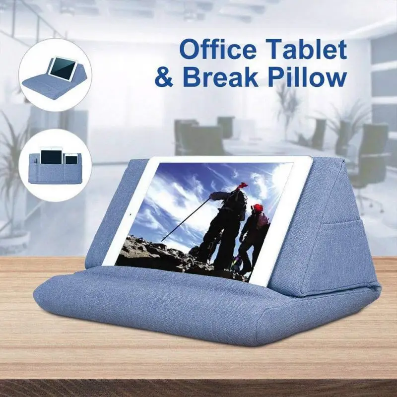 

1 Pcs Colorful Foldable Tablet Holder Reading Cushion Foldable Lap Sponge Pillow Portable Tablet Stand Laptop For IPad