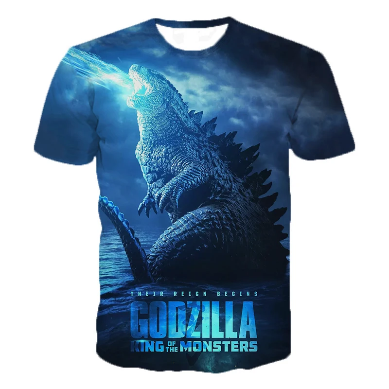 

New Arrive Movie Godzilla: King of the Monsters T Shirt Men Women 3D Print Fashion T-shirt Short Sleeve Streetwear Casual Tops