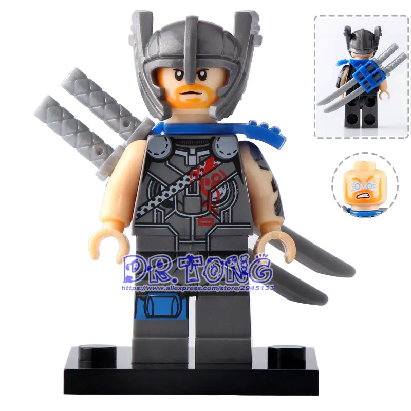 

DR.TONG Single Sale XH651 Thor Norse Mythology God Marvel Super Heroes Building Blocks Bricks Diy Toys Children Gifts X0165
