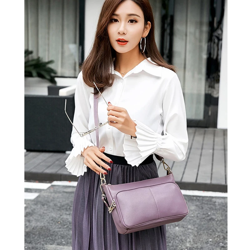 

Womens handbags and purses designer bags famous brand women bags 2018 Small genuine leather Female lady Shoulder Messenger Bags