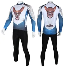 3D Беверли холмы Чихуахуа шаблон Мужчины дышащий с длинным рукавом езда одежда Размер S до 6XL