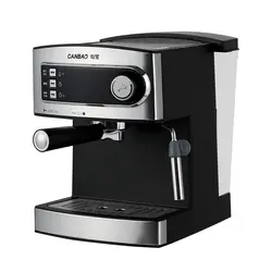 Бытовой Кофе чайник Электрический итальянская кофе-машина 1.6L 20Bar насос Давление пара тип для взбивания молока Эспрессо машина черный