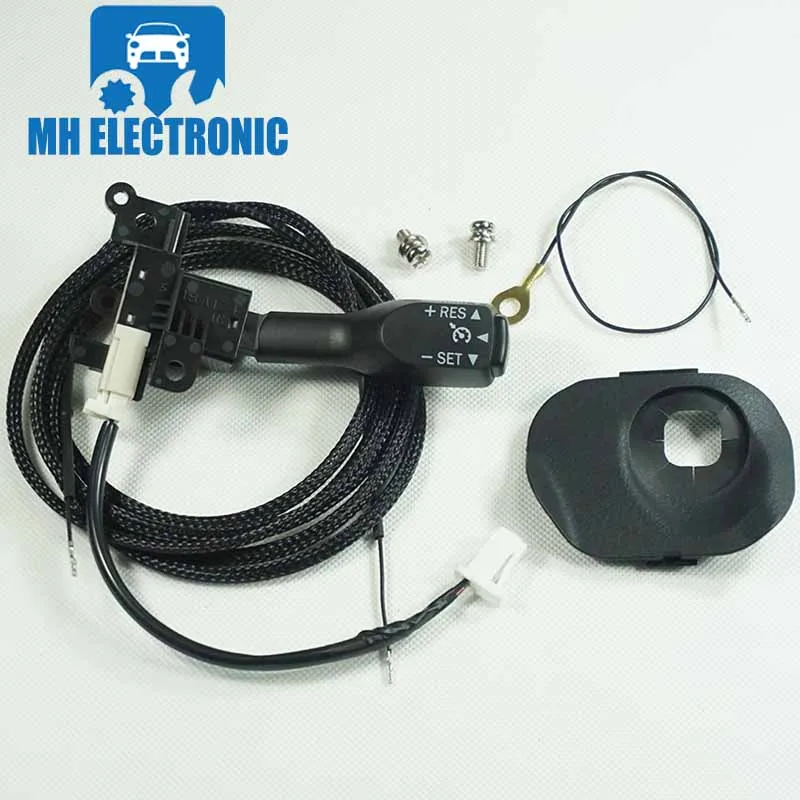 

MH ELECTRONIC Cruise Control Switch 84632-34017 With Cover 45186-06300-C0 4518606300C0 for Toyota Camry (Hybrid) & Wires Screws
