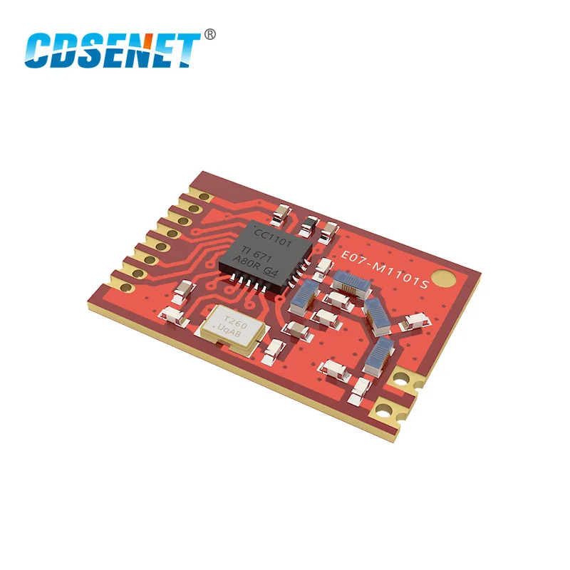 CC1101 433 МГц приемопередатчик rf модуль CDSENET E07-M1101S 10 мВт SPI радиочастотный передатчик и приемник 433 МГц отверстие для штампа CC1101