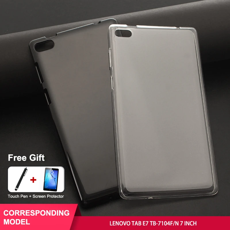 

SZOXBY For Lenovo Tablet PC TAB E7 TB-7104F/N Cover Tb-7104 Drop Protection Shell Slim TPU Clear Soft Silicone Tablet TPU Cover