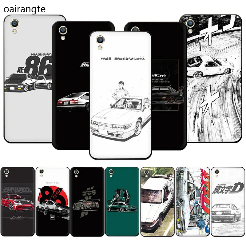 

INITIAL D AE86 Silicone soft phone case for OPPO R17 R15 F11 Pro R11 R9 S A77 A73 A83 A7 A37 A59 A5