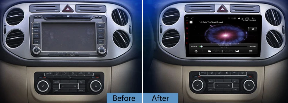 Top Idoing 10.2"Car Radio Multimedia Video Player For Volkswagen Tiguan 2 2010-2015 Navigation GPS Android 8.1 No 2din 2 din dvd 4