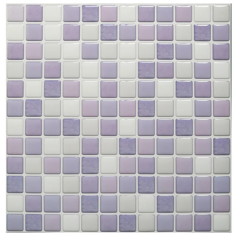Kitchen bathroom Epoxy Solid Square Wall Sticker Self-adhesive Wallpaper Home Decor Wall Sticker Waterproof Oilproof