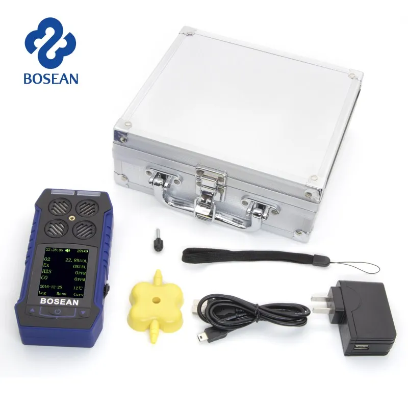 Gas Analyzer flammable gas detector with Gas Sampler Pump 3 in 1 Oxygen Carbon Monoxide Monitor With Alarm O2 CO Analyzer Gas