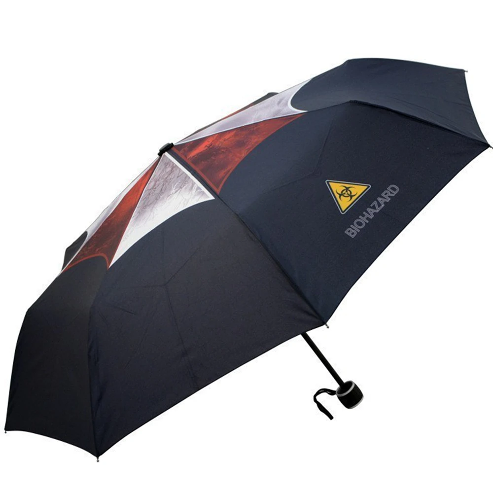 

Biohazard Resident Evil umbrella corporation parapluie rain men, 3 folding manual paraguas hombre novelty items