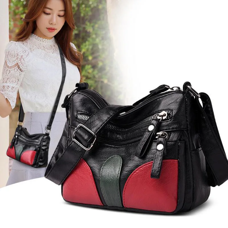 High Quality Soft Leather Women Bag PU Fashion Handbag Large Capacity Shoulder Bags Designer Female Crossbody Bags