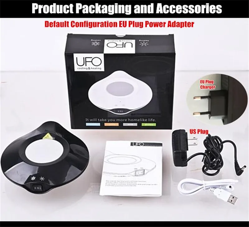 UFO USB Coasters Two-Way Cooling & Heating USB Warmer & Cooler for Milk Tea Coffee Mug Hot Drinks Beverage Cup Mat Tools Heater