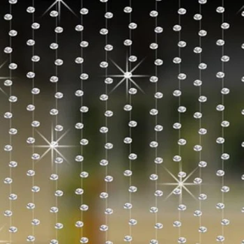 

5 PCS high-end octagonal crystal beads clear glass hang Christmas tree transparent crystal beaded curtain Christmas decorations