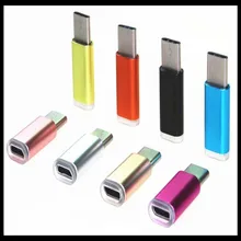 Алюминий красочные USB 3.1 Тип-C адаптер Fast Зарядное устройство зарядки Синхронизация данных для LeTV 1 s/для/ xiaomi m4c USB c 3.1 адаптер