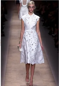 

off White Bridal Wedding Lace Fabric QMich Embroidery Daisy Flowers Hollowed Out Florals Lace Fabrics on sale