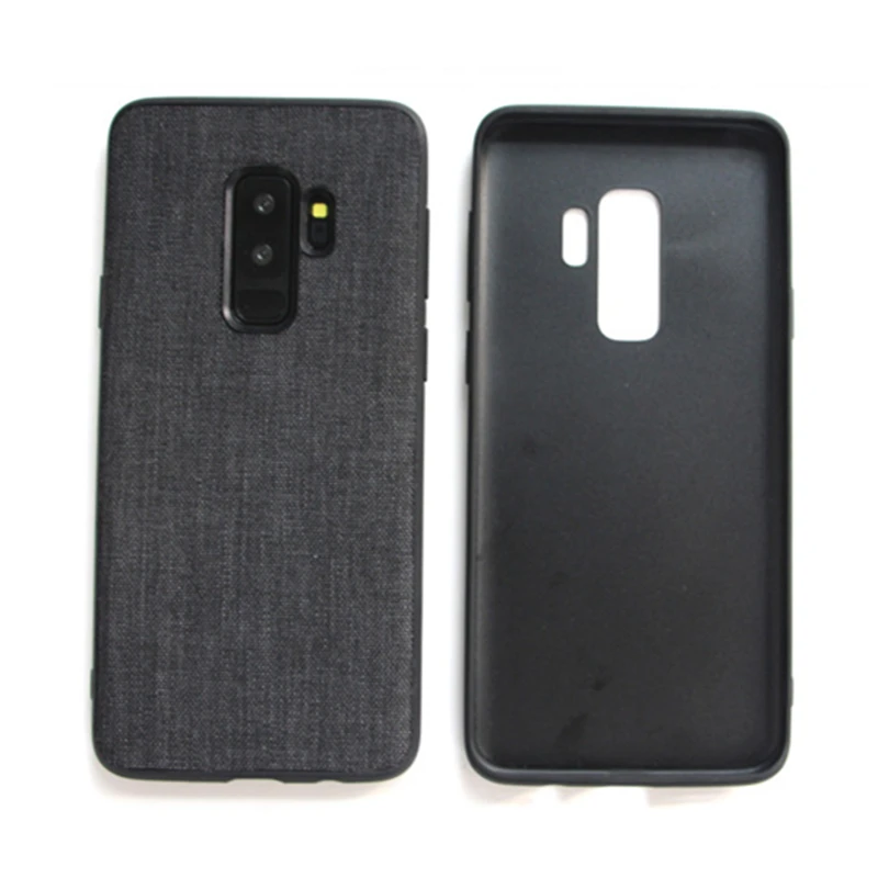 

Vintage Canvas Fabric Case For Samsung Galaxy S9 S8 Plus A6 J8 Plus Case Business Soft Silicone Cover For Samsung Note 9 8 Case