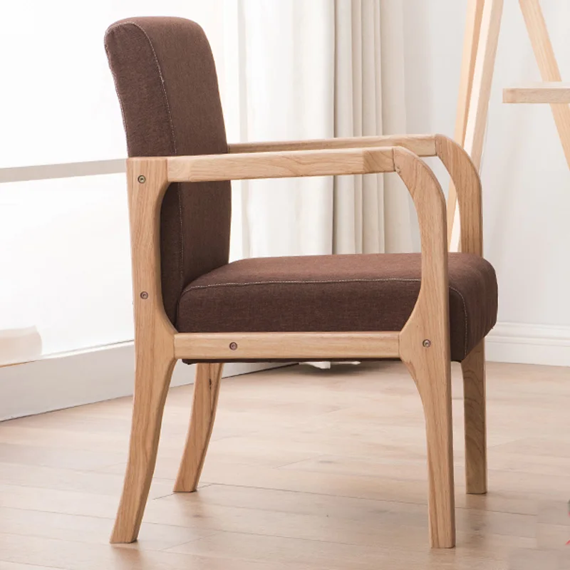Luxury 100% wood modern Leisure chair with armchair wood dining chair Nordic retro sofa PU Leather sofa Living Room Furniture Luxury 100% wood modern Leisure chair with armchair wood dining chair Nordic retro sofa PU Leather sofa Living Room Furniture