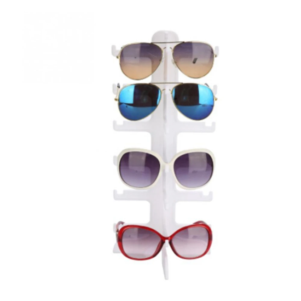 

Multi Layers Plastic Sunglasses Organizer Display Rack Shelf Eyeglasses Show Stand Packaging Holder Jewelry Shelf Showcase White