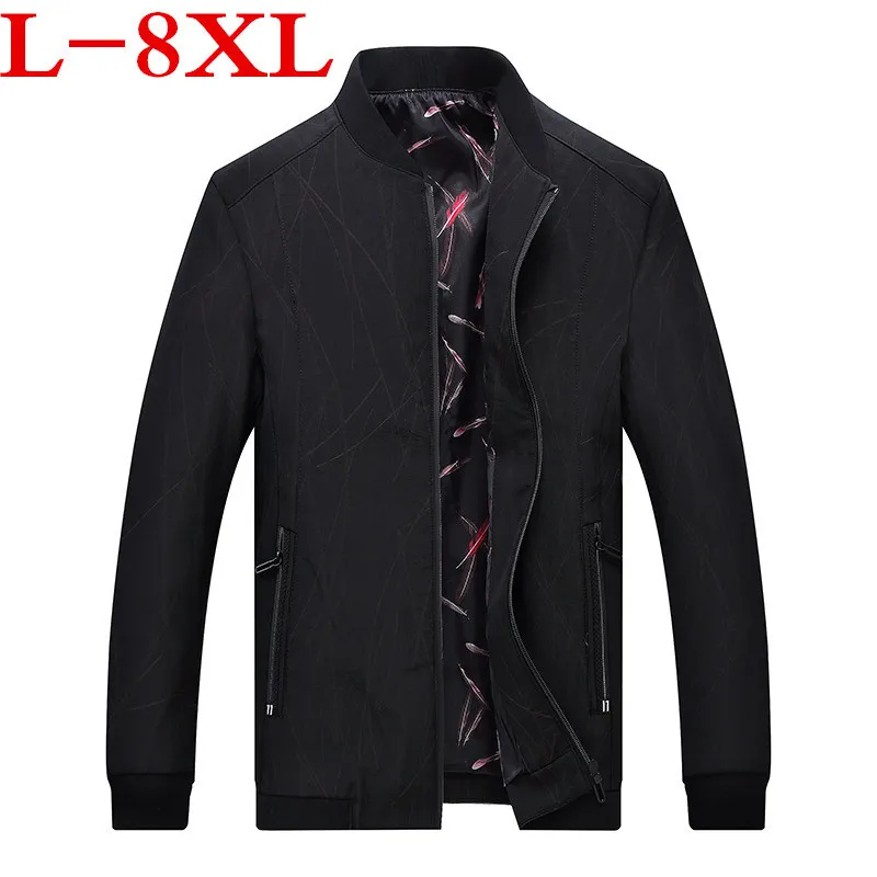 

high quality spring plus size 8XL 7XL 6XL Autumn Plus Jacket Brand stand Casual Mens Coats Male Coat For Men Outerwear Jackets