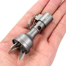 Portable Ultralight Metal Gas Stove Titanium Stove Camping Outdoor Pocket Gas Cookin Stove Outdoor Lightweight Picnic Mini-stove brs 3000t mini titanium camping stove 2700w cooker outdoor stove gas burner gas stove picnic ultralight foldable